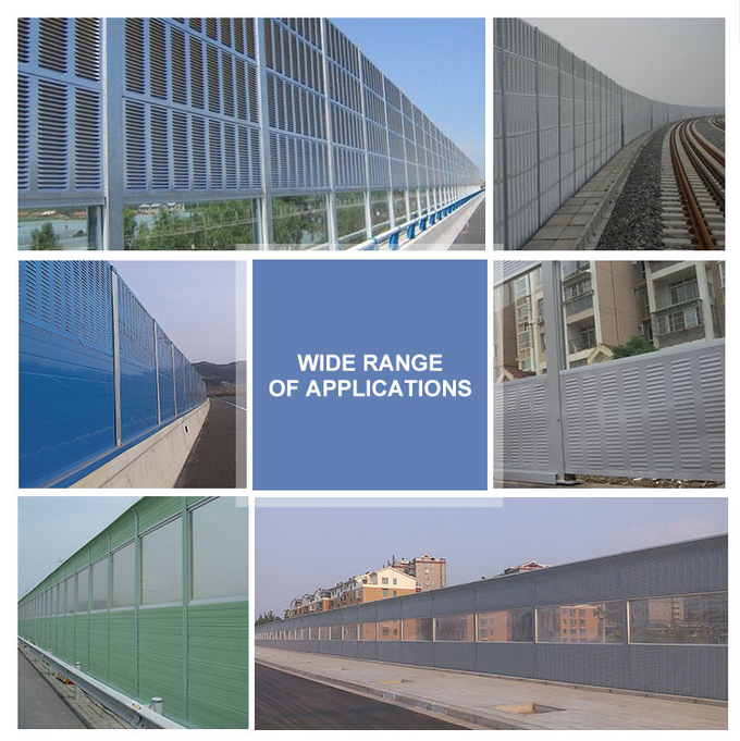 Transparent Road Noise Sound Barrier Anti Sound Acoustic Noise Panel Fencing