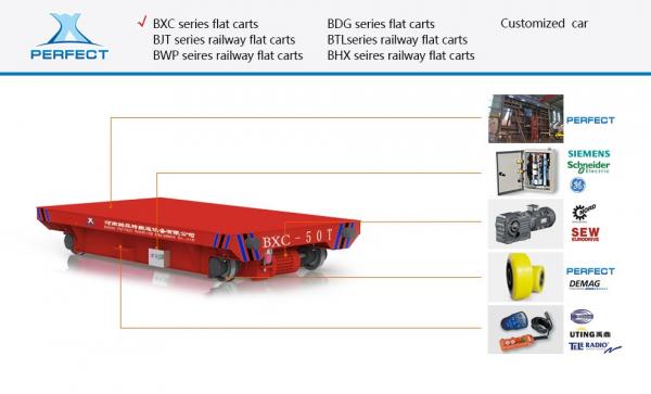 battery operated platform transport coil car ,rail manual trolley for industrial transport car
