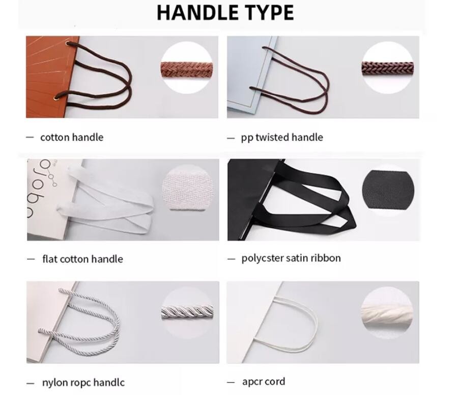 Boutique Shopping Clothes Custom Logo Paper Bag Printed White With Ribbon Handle