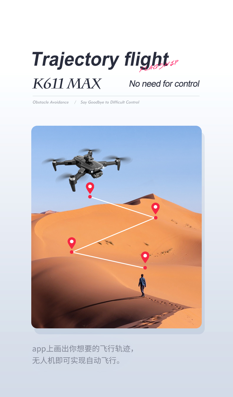 Max Gesture Video 2.4G Wifi FPV Drone 4K Camera 150m Phone Control Beginner-friendly HD Aerial UAV Foldable Motor Plastic