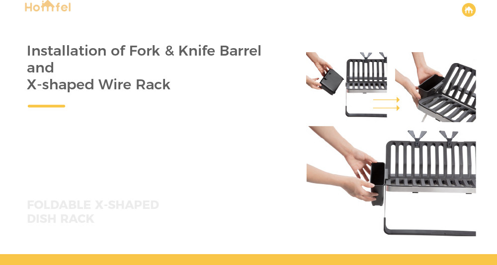 Foldable Stainless Steel Dish Rack For Rectangle Plates