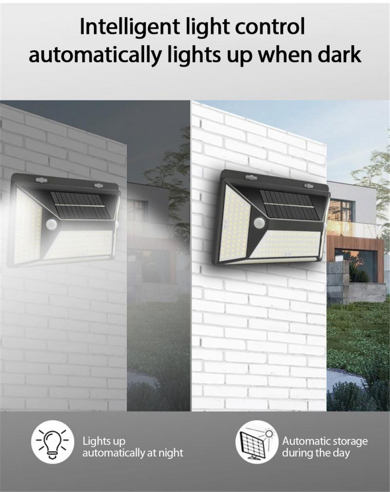 800lm Solar Motion Sensor Wall Light