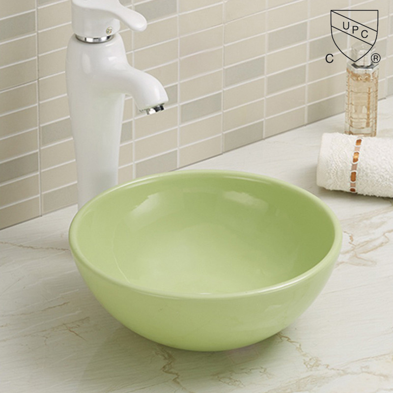 Painted Matt Color New Vanity Bathroom Top Mount Basin Laboratory Round Ceramic Sink