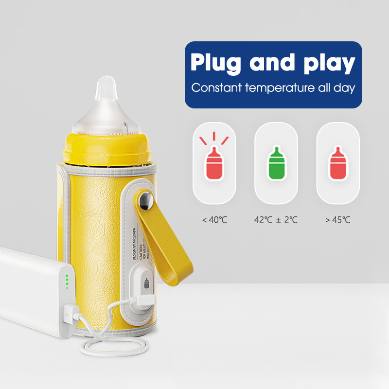 Breast milk USB Portable Travel Bottle Warmer PVC BPA Free For Night Feeding