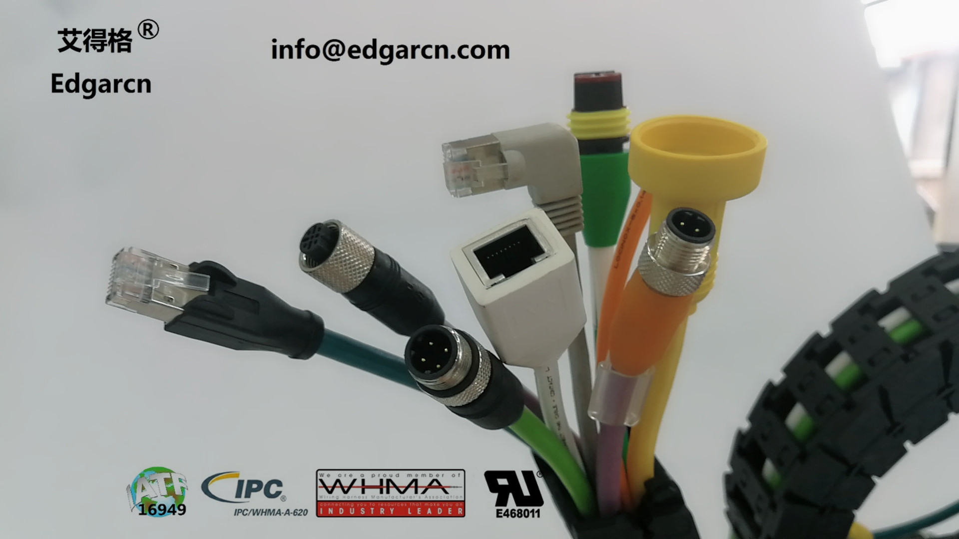 Pur / Tpu Canopen Cable M12 A Coding Male To Female Length 1500mm With Shiled