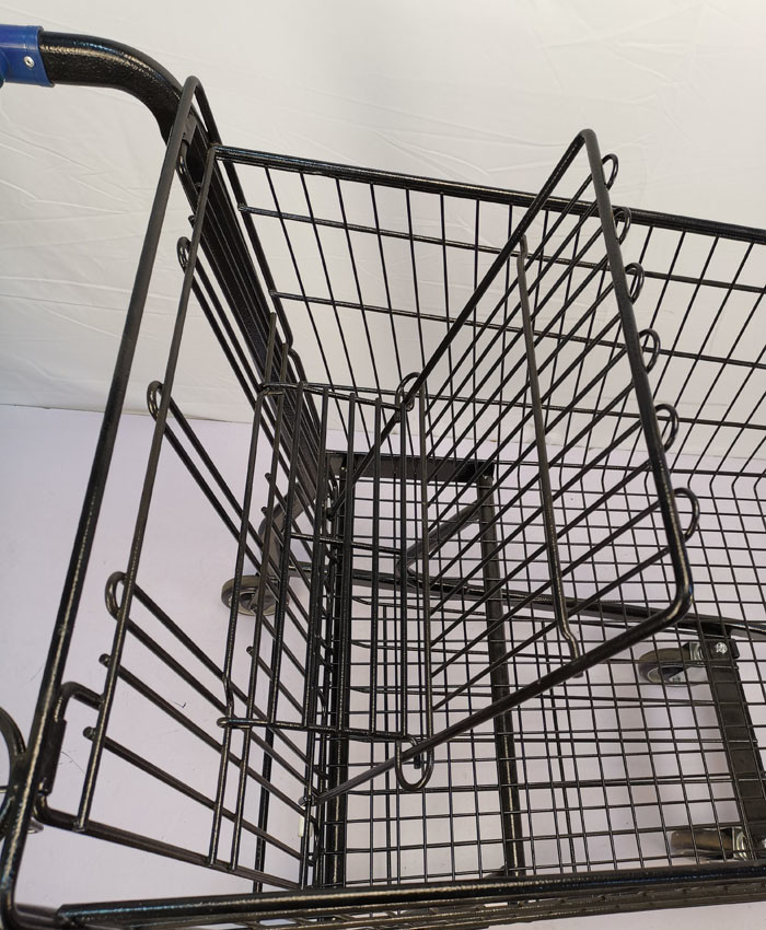 Multifunctional Supermarket Shopping Trolley Electrophoresis Metal Shopping Cart