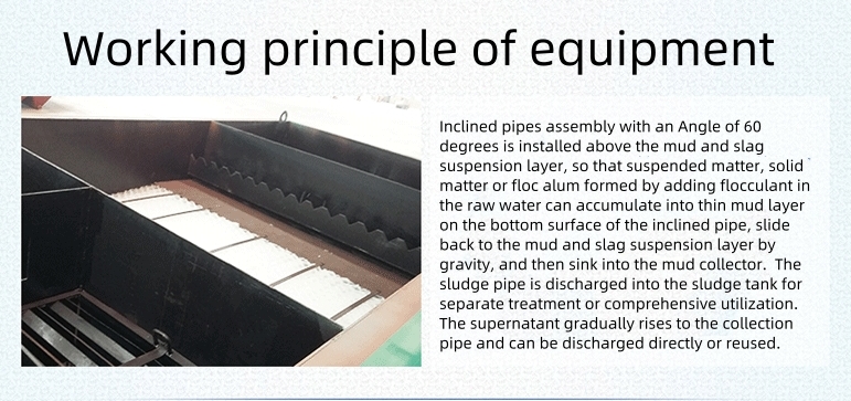 100L/Hour Capacity Stainless Steel Carbon Steel Inclined Plate Lamella Clarifier For Industrial Waste Water Treatment