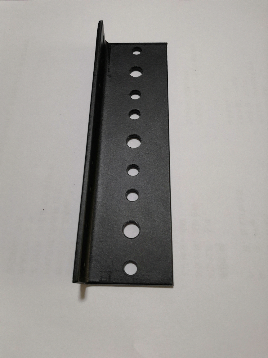 Black Powder Coated Steel Server Rack Rail Pair DIY Hardware Kit for Rack Enclosures