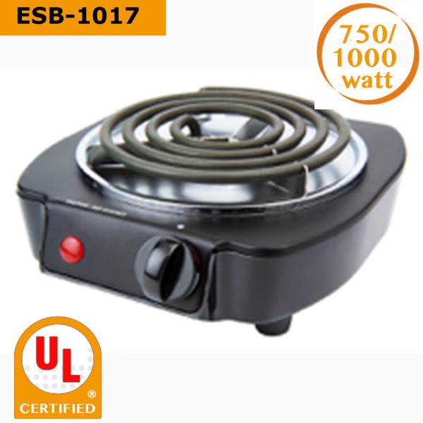 Amazon Best Selling 750/1000 Watt Single Buffet Burner Electric Hot Plate, Black