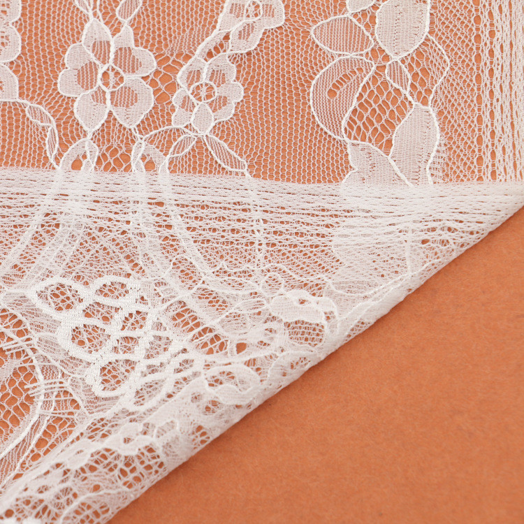 eyelash lace border/lace edged / soft lace with Black / Ivory Double Color