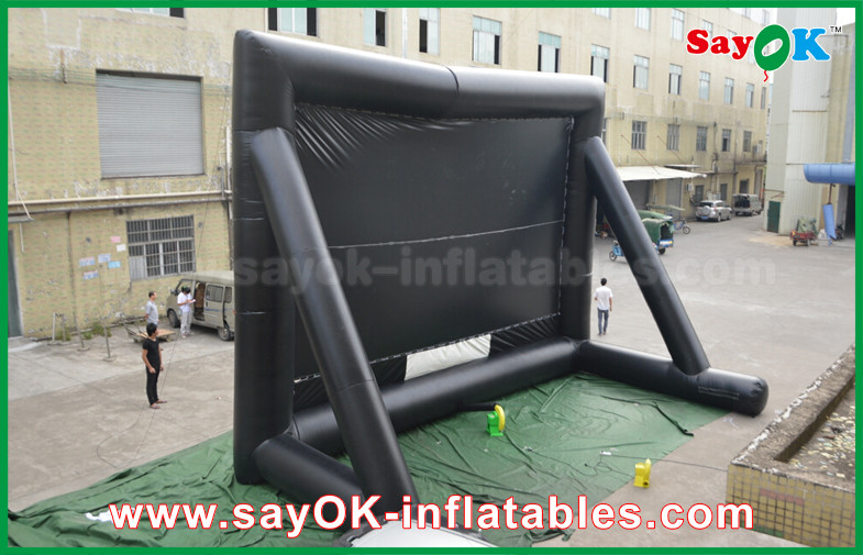 Inflatable Cinema Screen Giant 10 ML X 7 MH Projection Cloth Inflatable TV Screen CE / SGS Certificate