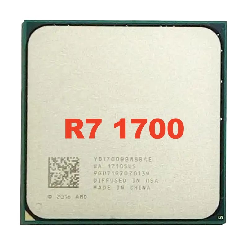 Customized R7 1700 3.0 GHz Eight-Core Sixteen-Thread CPU Processor 65W YD1700BBM88AE Socket AM4 used R7 1700 processor cpu
