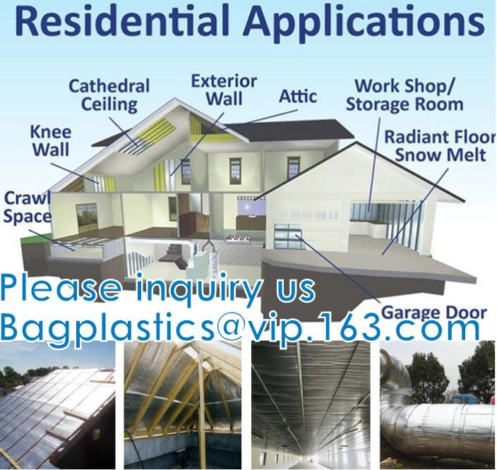 Reflective Insulation Radiant Barrier For Building Single Or Double Bubble Radiant Barrier Insulation