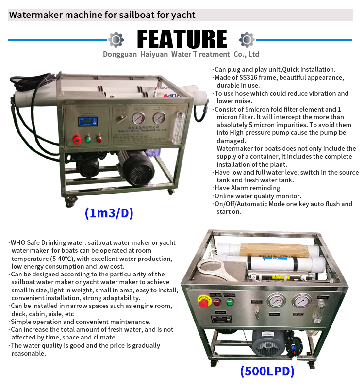Portable ro desalination machine seawater desalination machine for boat