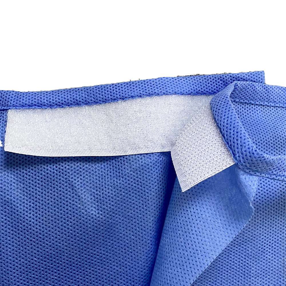 Blue Level 3 Non Woven SMS Disposable Surgical Gown For Operating Room