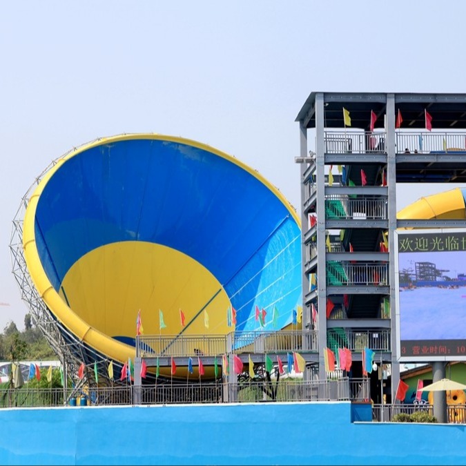 Fiberglass Commercial Adult Water Slide Exciting Games For Home Play , 16m Height