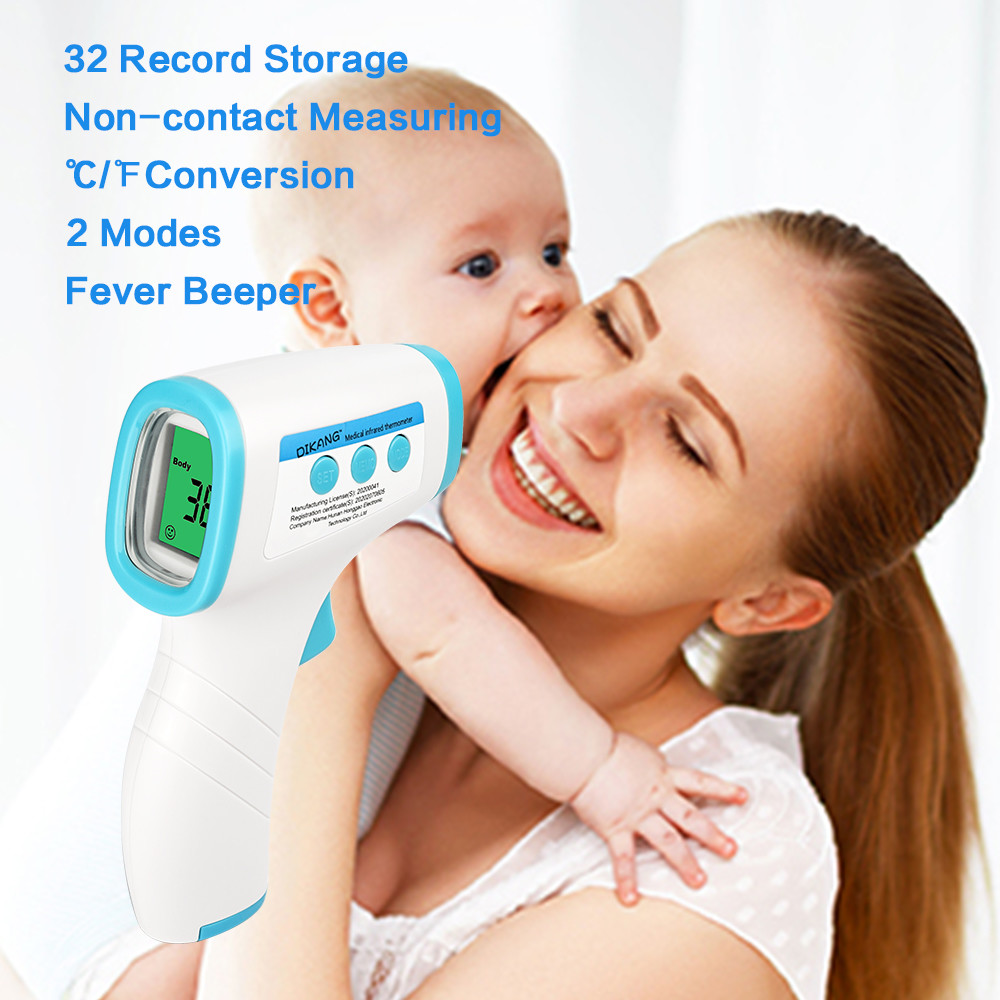 IR Infrared Digital Non Contact Thermometer Gun With Three Color LCD Screen