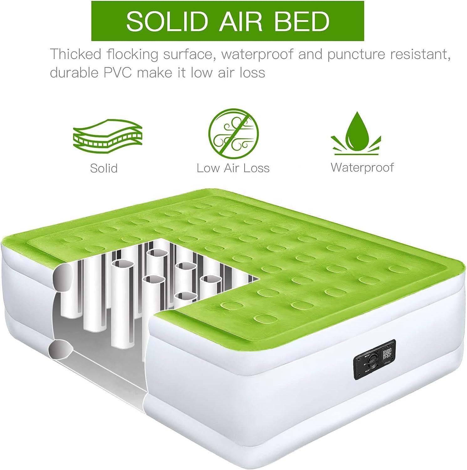 OEM Fold Up Camping Mattress Auto Double Blow Up Mattress With Blower