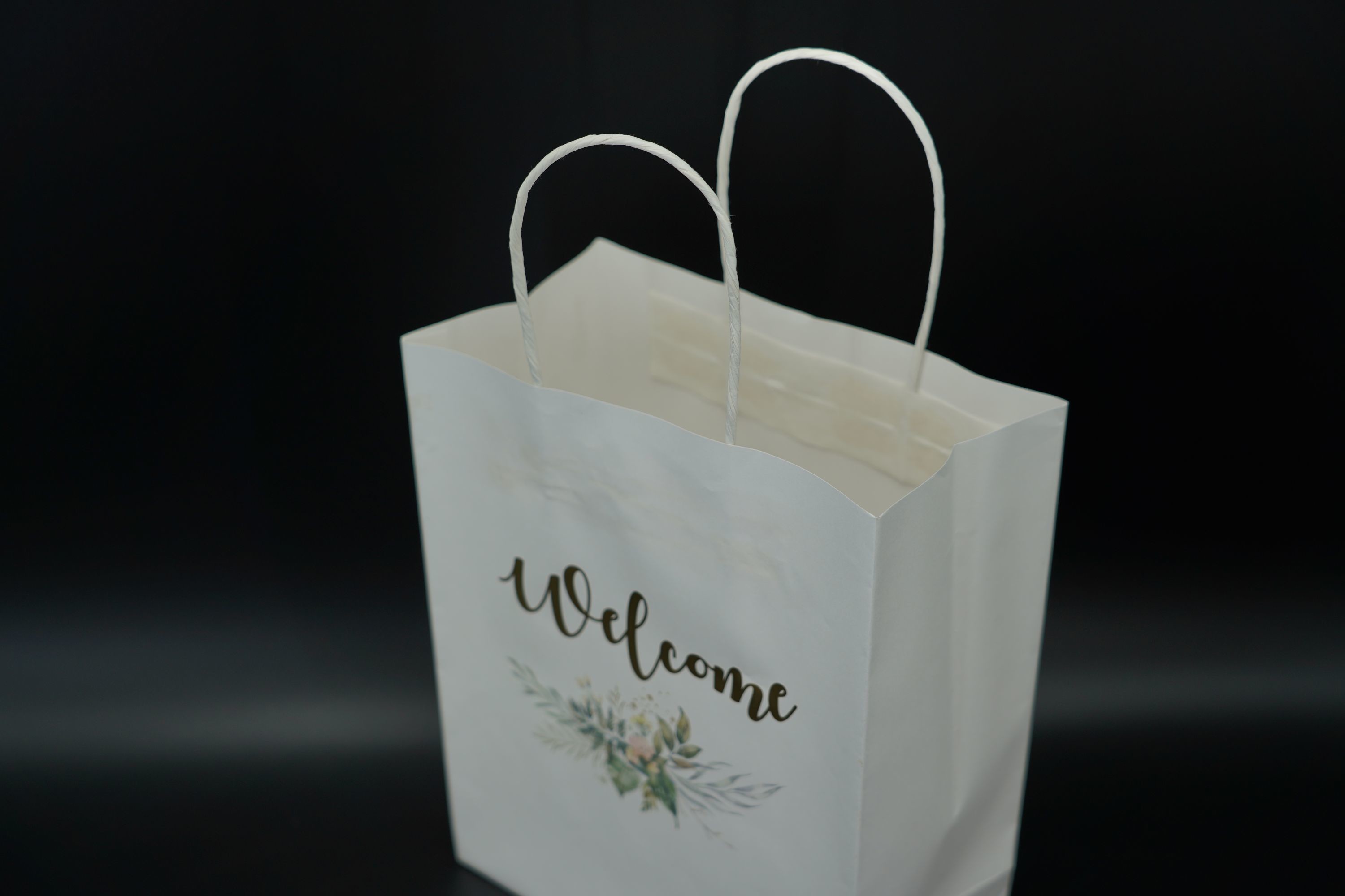 ODM Handle Paper Bags Sustainable Custom Kraft Shopping Bags Lightweight