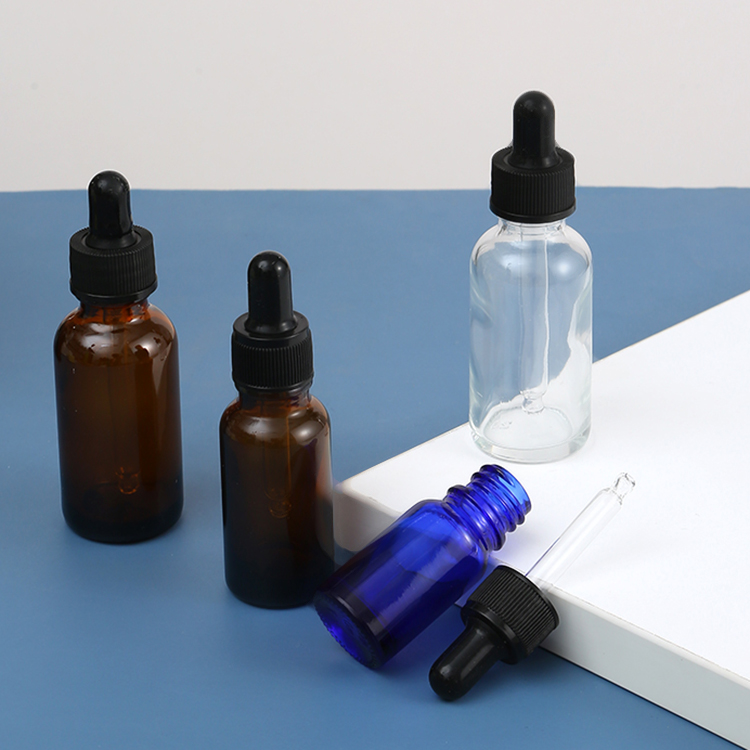Private Label Oil Bottles 5ml 10ml 15ml 30ml 50ml 100ml Frosted Glass Dropper Bottle with Glass Pipette OEM/ODM Acceptable