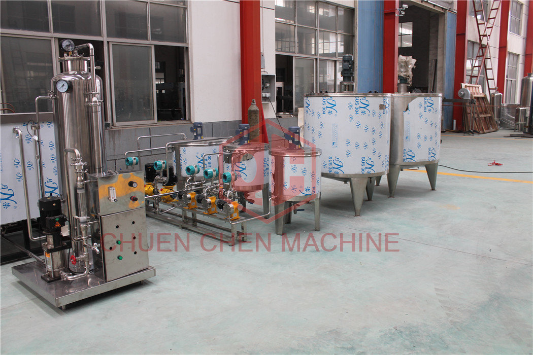 Volumetric Carbonated Drink Production Line Small Capacity Fully Automatic