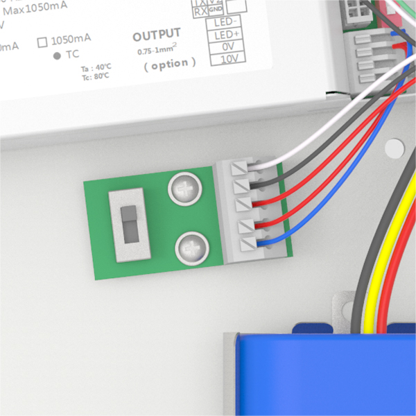 LED Oyster Ceiling Light DIP switch available for changing wattage and CCT for different applications