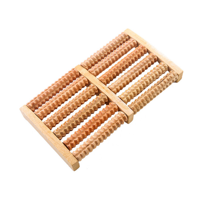 Stress Relief Foot Massage Roller , Wooden Foot Roller CE FDA SGS Certification