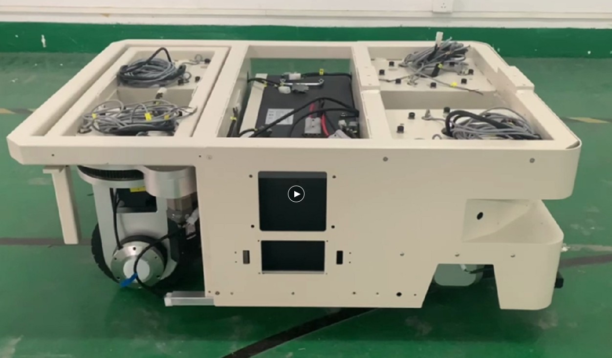 Battery Powered AGV Chassis Mobile Transportation 4 Wheel Drive Robot Chassis