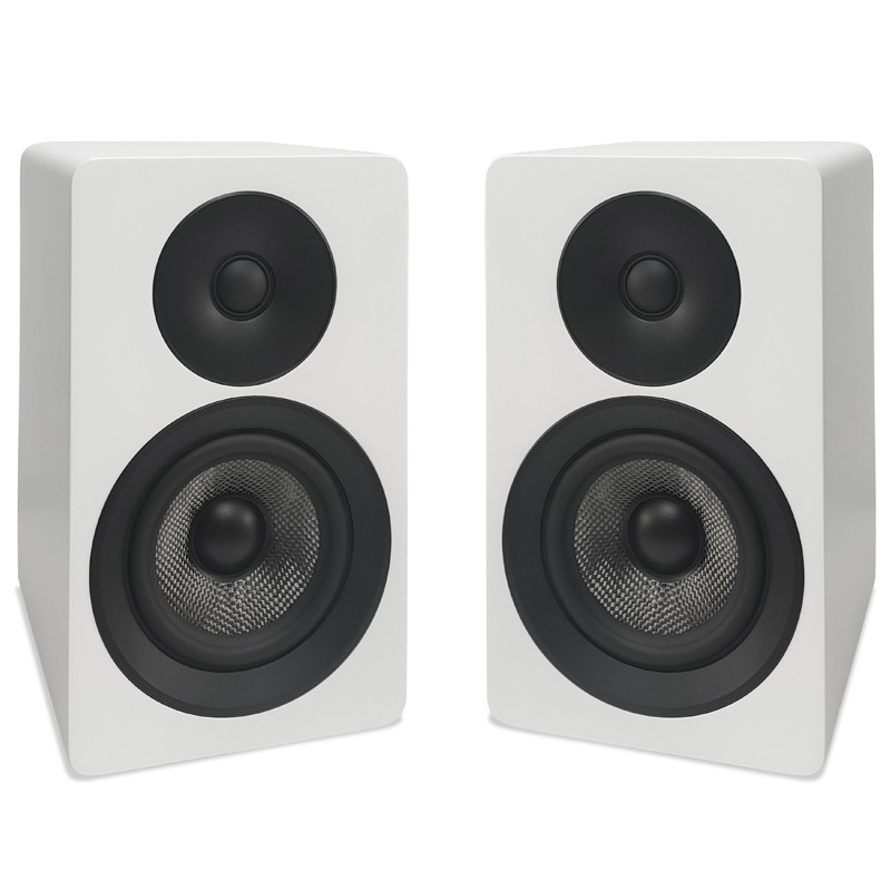 2 Way Stereo Passive Bookshelf Speakers With Bass Port Wooden Home Theater System Speakers