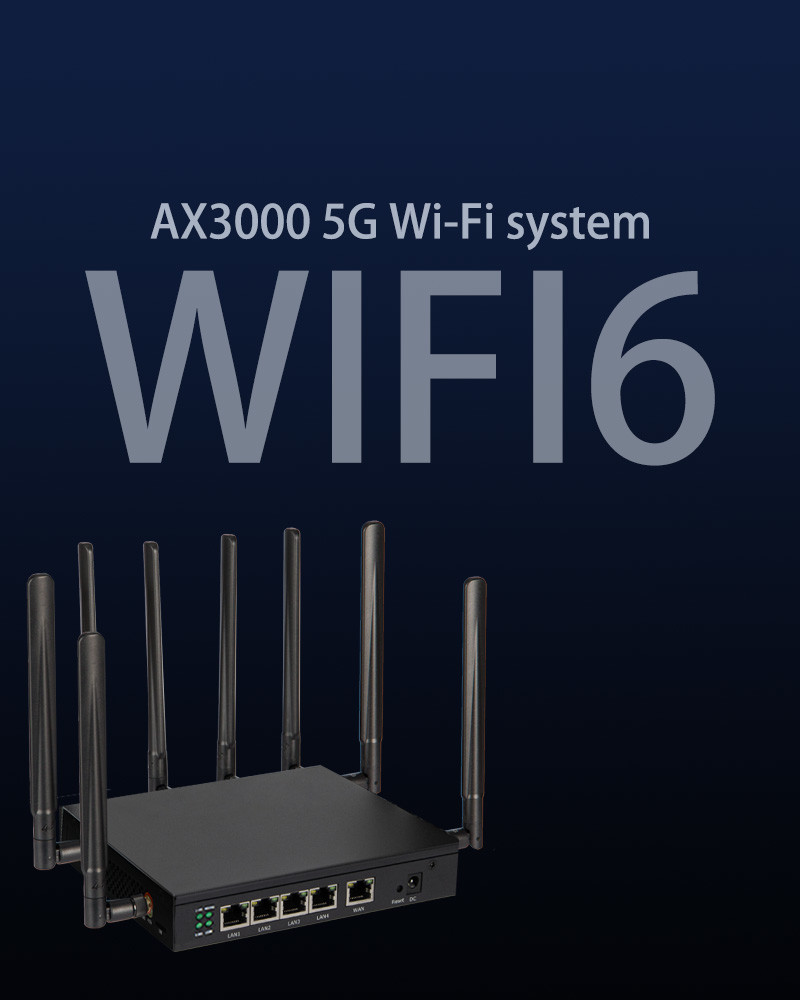 Dual Band Wifi6 5g Router Chipset MT7981B 3000Mbps Router 5g With Dual SIM Slot
