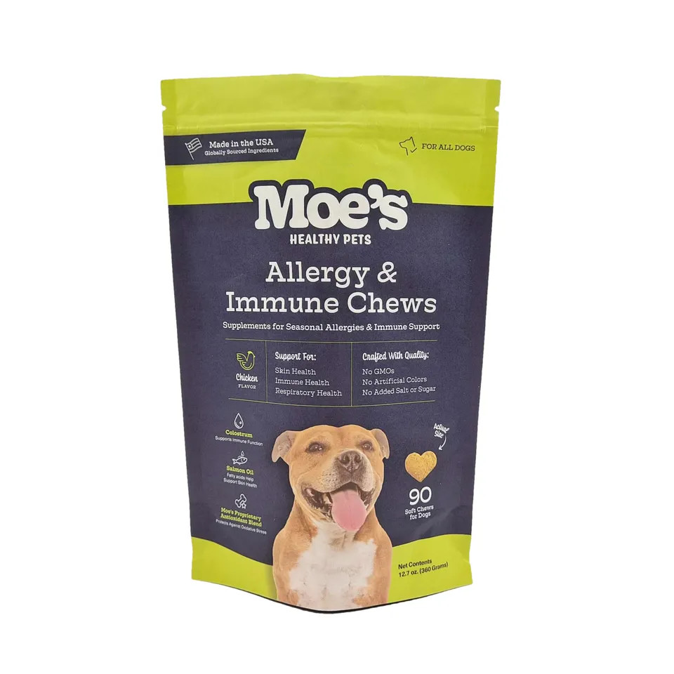 Reusable Pet Food Pouch for Stand Up Packaging with Zipper Lock