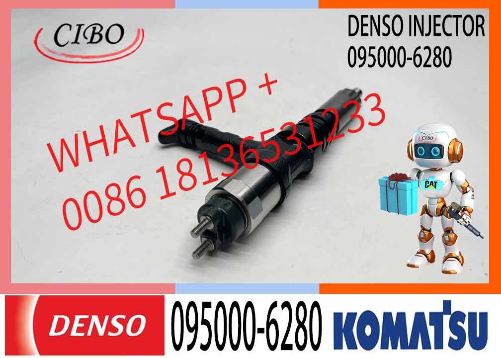 095000-6280 6219-11-3100 Fuel Injector Fits Komatsu SAA12V140 Engine