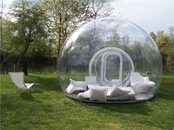 Transparent Room Inflatable Tent , Inflatable Bubble Tent With Blower
