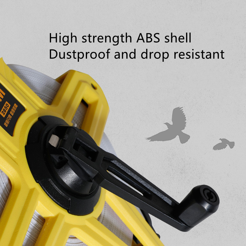 High Strength ABS Housing 50M Engineering Tape Measure With Mechanical Handle