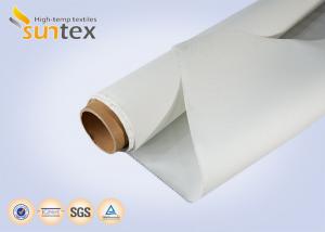 Buy cheap 0.85mm White Silicone Coated Fabric For Fire Curtain System E 120 Fire Protection product