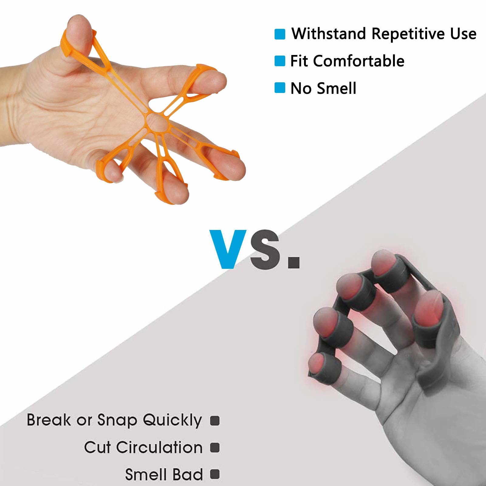 Non-Toxic Silicone Finger Stretcher Silicone Grip Device Finger Exercise Stretcher