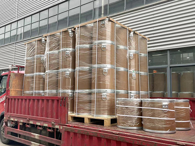 Metal Lid Fiber Shipping Drums Sealing Cardboard Fiber Drums For Powdered Granular