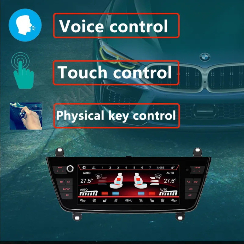 Climate Air Conditioning Lcd Touch Screen Ac Control In 2013-2020 Bmw 2 3 4 Series