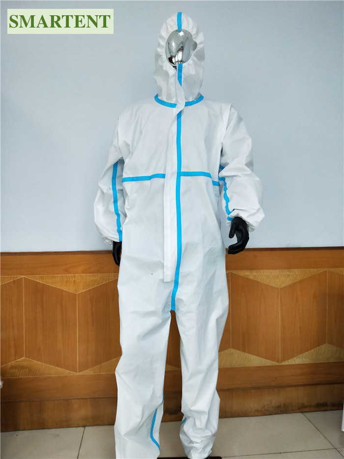 Bonded Fabric One Size Fit Full Body Disposable Coveralls