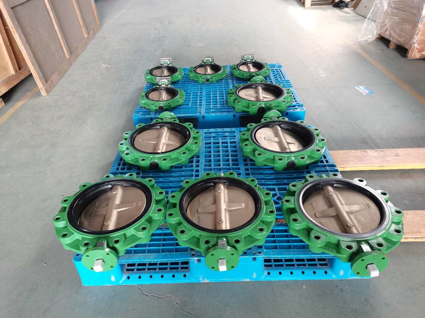 SS316 Actuated Butterfly Valve Alum Brz Plate Air Operated For Marine Rig