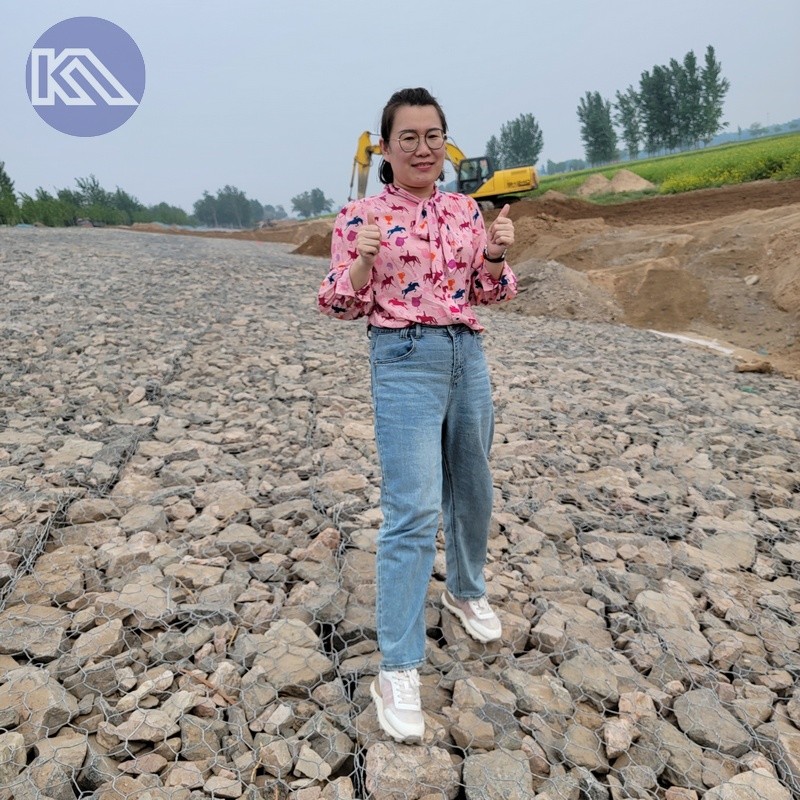 Galvanized Retaining Wall Gbaion Wire Mesh Gabion Box 2x1x1 m Gabion Baskets