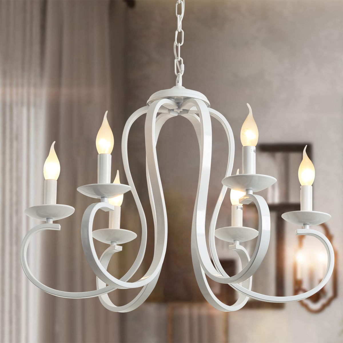 Vintage Metal wrought Iron French Chandelier Country Chandelier(WH-CI-135)