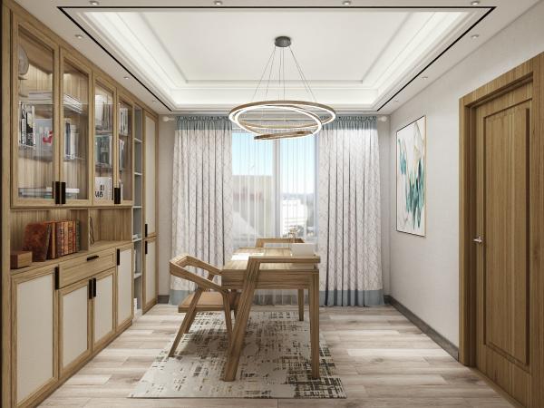 Modern Home Office Furniture Of Study Room Bookcase Shelves Set In Storage