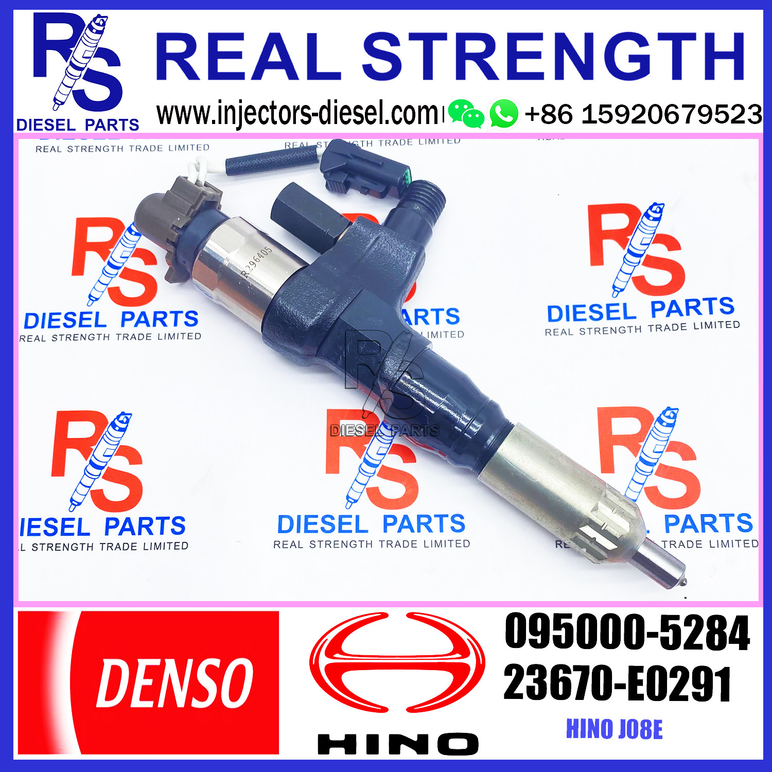 For HINO J08E 23910-1360 23670-E0290 23670-E0291 Densos Fuel Injector 095000-5280 095000-5283 095000-5284