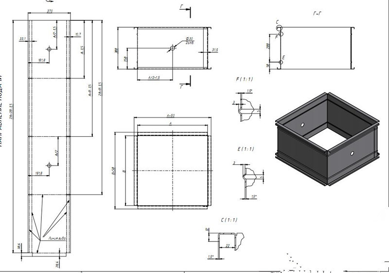Damper Blade Metal Roll Forming Machine Vane Damper Shell Duct Fire Damper Making