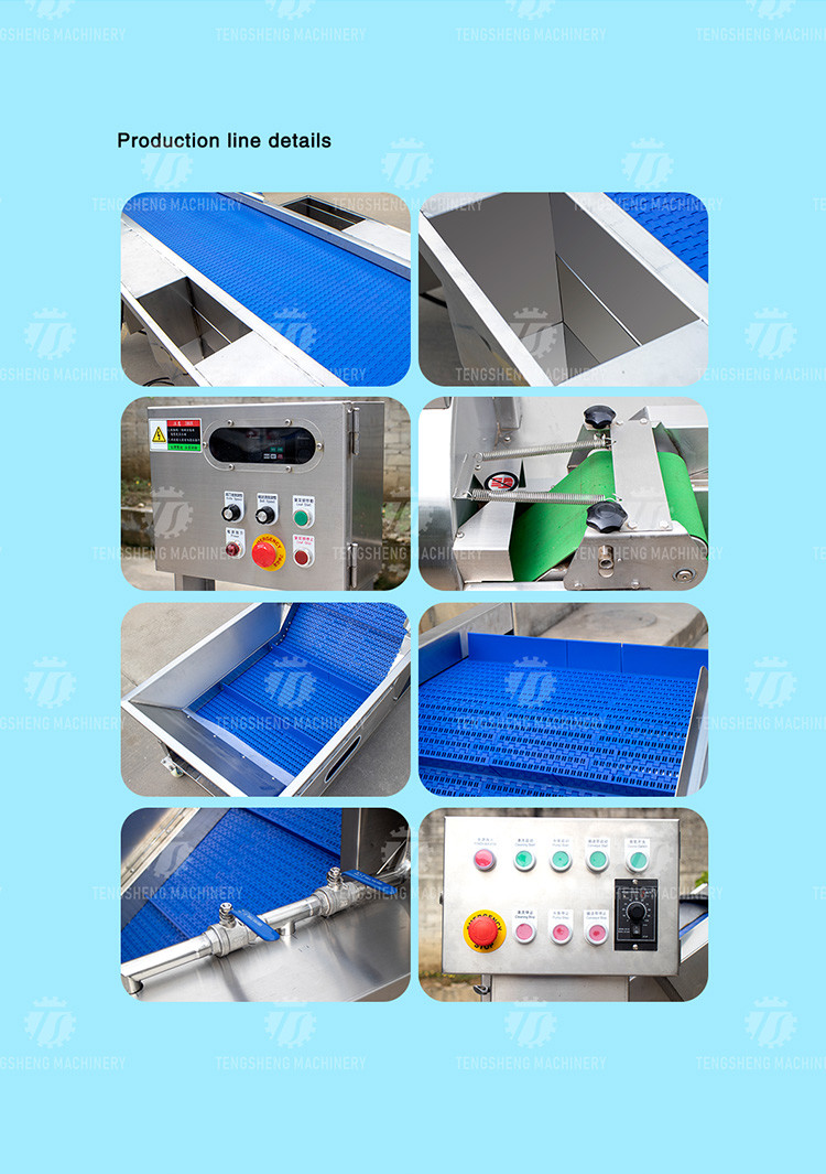 Automatic Vegetable And Fruit Production Line Selection Cutting And Washing Machine