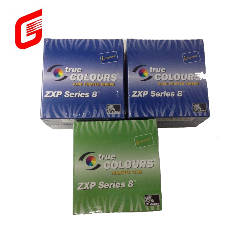 YMCK Color Ribbon Transfer Film For Zebra ZXP Series 8 ZXP 9 Card Printer 1250 Images