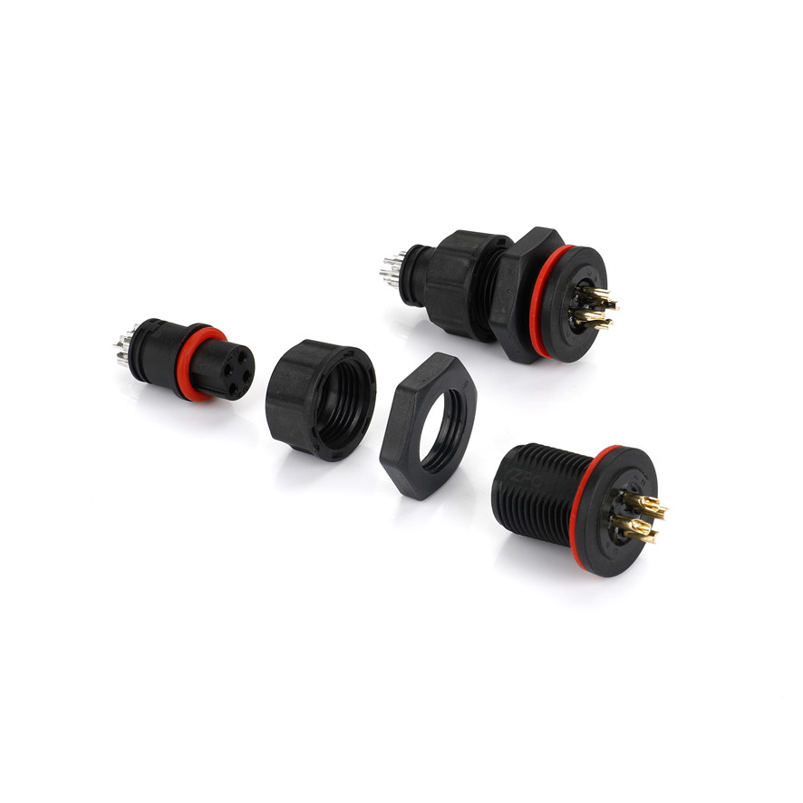 6AMP IP67 Waterproof Connectors 4Pin Male Female 60V ODM