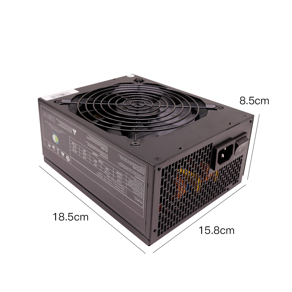 Factory ATX Full Modular PSU 1800w Power Supply 110v -240v 90 Plus Gold for 6GPU Machine