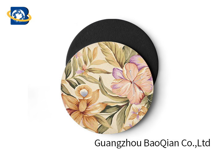 Vivid Depth Effect 3D Floral Lenticular Coasters PET/ EVA Material Customized Size